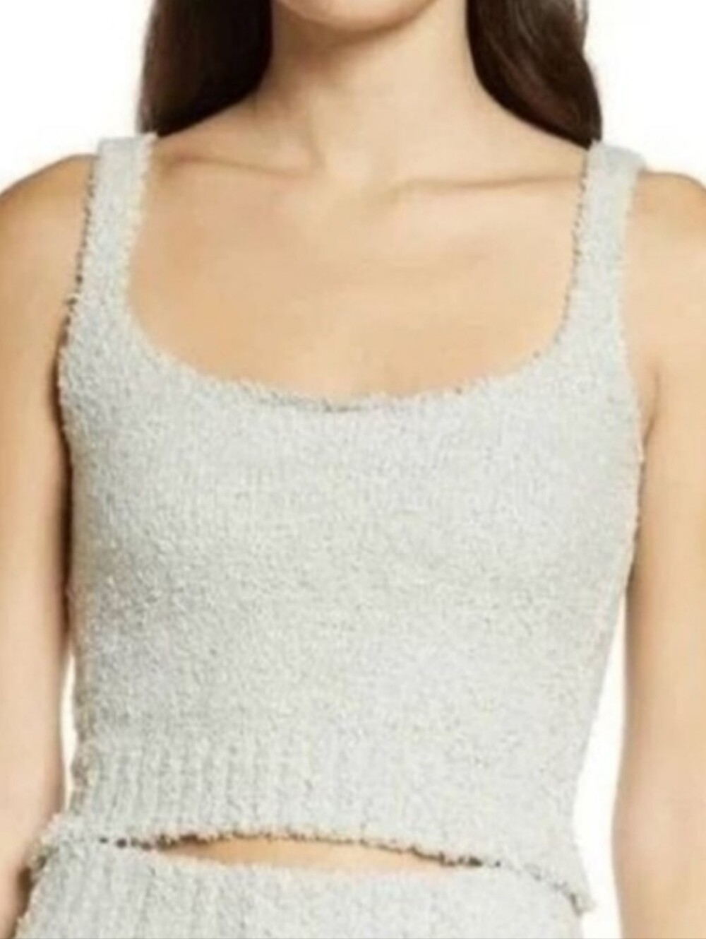 SKIMS Aqua Fuzzy Tank Kardashian Size L/XL